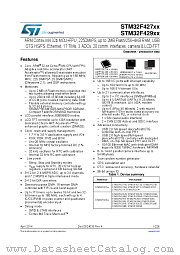 STM32F427II datasheet pdf ST Microelectronics