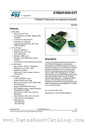 STM32F4DIS-CAM datasheet pdf ST Microelectronics