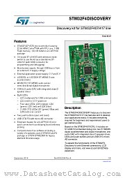 STM32F4DISCOVERY datasheet pdf ST Microelectronics