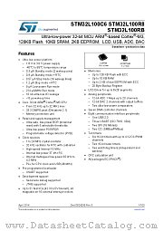 STM32L100R8T6TR datasheet pdf ST Microelectronics