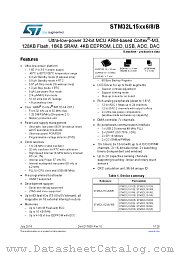 STM32L152C8U6 datasheet pdf ST Microelectronics