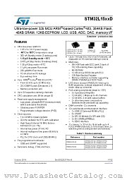 STM32L151RDT6 datasheet pdf ST Microelectronics
