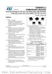 STM8AF5286UAY datasheet pdf ST Microelectronics