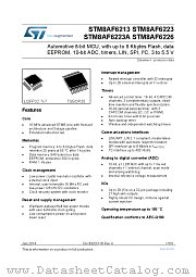 STM8AF6226ITCY datasheet pdf ST Microelectronics