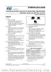 STM8AF6266TDY datasheet pdf ST Microelectronics