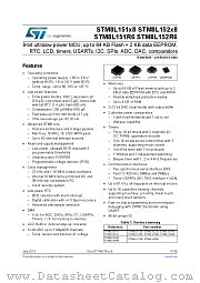 STM8L152C8T6 datasheet pdf ST Microelectronics
