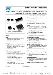 STM8S903K3U6TR datasheet pdf ST Microelectronics