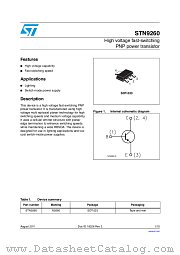 STN9260 datasheet pdf ST Microelectronics