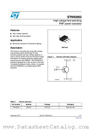 STN93003 datasheet pdf ST Microelectronics