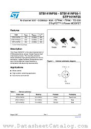 STP141NF55 datasheet pdf ST Microelectronics