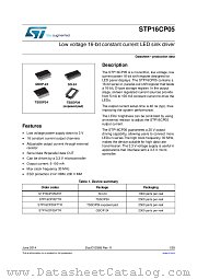 STP16CP05PTR datasheet pdf ST Microelectronics