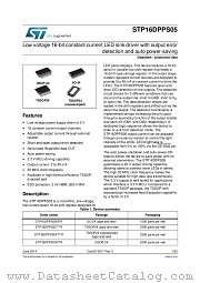 STP16DPPS05TTR datasheet pdf ST Microelectronics