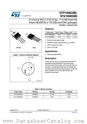 STP16N65M2 datasheet pdf ST Microelectronics