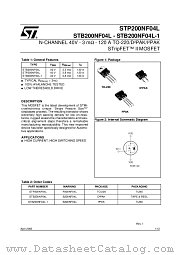STP200NF04L datasheet pdf ST Microelectronics