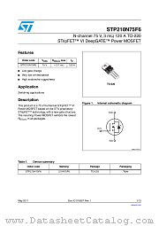 STP210N75F6 datasheet pdf ST Microelectronics