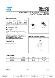 STP65NF06 datasheet pdf ST Microelectronics