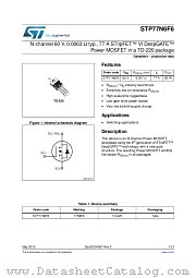 STP77N6F6 datasheet pdf ST Microelectronics