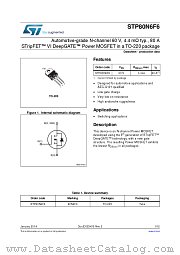 STP80N6F6 datasheet pdf ST Microelectronics