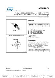 STP90N6F6 datasheet pdf ST Microelectronics