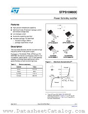 STPS10M80C datasheet pdf ST Microelectronics
