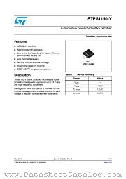 STPS1150-Y datasheet pdf ST Microelectronics