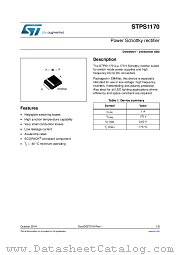 STPS1170 datasheet pdf ST Microelectronics