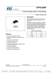 STPS120MF datasheet pdf ST Microelectronics