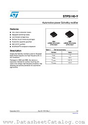 STPS140AY datasheet pdf ST Microelectronics