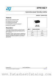 STPS140Z-Y datasheet pdf ST Microelectronics
