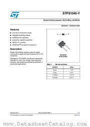 STPS1545DY datasheet pdf ST Microelectronics
