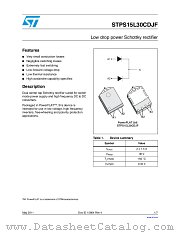 STPS15L30CDJF datasheet pdf ST Microelectronics