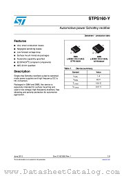 STPS160UY datasheet pdf ST Microelectronics