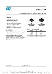 STPS1L40AY datasheet pdf ST Microelectronics