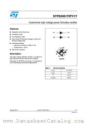 STPS200170TV1Y datasheet pdf ST Microelectronics