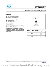 STPS2045CGY-TR datasheet pdf ST Microelectronics