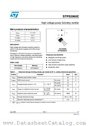 STPS2060C datasheet pdf ST Microelectronics