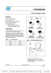 STPS20M100ST datasheet pdf ST Microelectronics