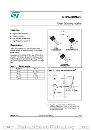 STPS20M60C datasheet pdf ST Microelectronics