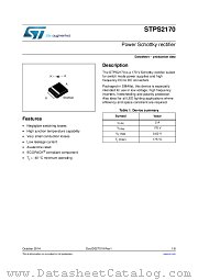STPS2170 datasheet pdf ST Microelectronics