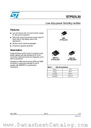 STPS2L30UF datasheet pdf ST Microelectronics