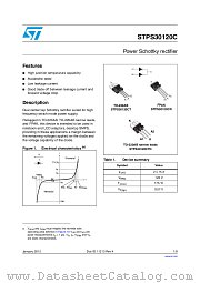 STPS30120CT datasheet pdf ST Microelectronics