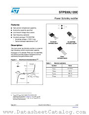 STPS30L120CR datasheet pdf ST Microelectronics