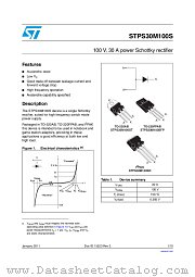 STPS30M100SFP datasheet pdf ST Microelectronics