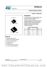 STPS3170UF datasheet pdf ST Microelectronics