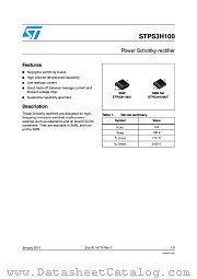 STPS3H100UF datasheet pdf ST Microelectronics