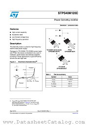 STPS40M120CTN datasheet pdf ST Microelectronics