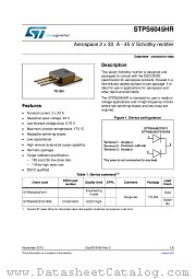 STPS6045HR datasheet pdf ST Microelectronics