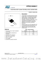 STPSC10H065DY datasheet pdf ST Microelectronics