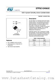 STPSC12H065CT datasheet pdf ST Microelectronics