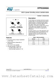STPSC8H065D datasheet pdf ST Microelectronics
